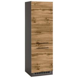 HELD MÖBEL Kühlumbauschrank Tulsa 60 cm breit, 200 cm hoch, 2 Türen, schwarzer Metallgriff, MDF Front