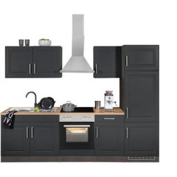 HELD MÖBEL Küchenzeile Stockholm, Breite 270 cm, mit hochwertigen MDF Fronten im Landhaus-Stil
