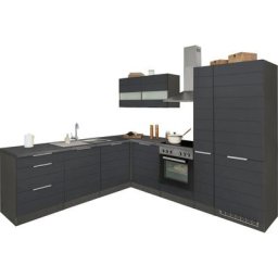 HELD MÖBEL Küche Luhe, Stellbreite 240x270 cm, wahlweise mit oder ohne E-Geräten, MDF-Fronten