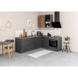 HELD MÖBEL Küche Bruneck, Stellbreite 240/180 cm breit, wahlweise mit oder ohne E-Geräte, MDF