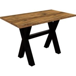 Mäusbacher Bartisch, Gestell in X-Form (Breite 120, 140 oder 160 cm)