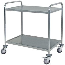 Servierwagen, 2 Etagen, Tragkraft 75 kg