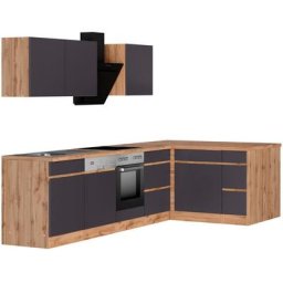 HELD MÖBEL Küche Riesa, Stellbreite 340x150 cm, wahlweise mit oder ohne E-Geräte