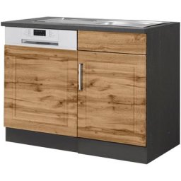 HELD MÖBEL Spülenschrank Stockholm hochwertige MDF-Fronten