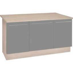 OPTIFIT Kochinsel Bern, mit durchgehender Arbeitsplatte als Theke, Breite 160 cm