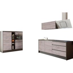 BASIC by Balculina Küchenzeile Less, ohne E-Geräte, Breite 210 cm + 150 cm