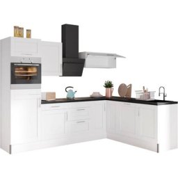 OPTIFIT Küche Ahus, 200 x 270 cm breit, ohne E-Geräte, Soft Close Funktion, MDF Fronten