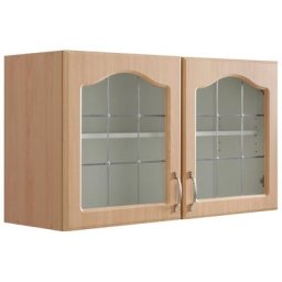 wiho Küchen Glashängeschrank Linz 100 cm breit, mit 2 Glastüren