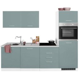 HELD MÖBEL Küchenzeile Visby, ohne E-Geräte, Breite 240 cm für Kühlschrank und Geschirrspüler