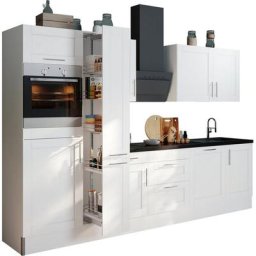 OPTIFIT Küche Ahus, 310 cm breit, MDF Fronten, Soft Close Funktion
