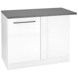 HELD MÖBEL Eckunterschrank Tulsa 110 cm breit, 1 Tür, schwarzer Metallgriff, hochwertige MDF Front