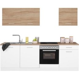 HELD MÖBEL Küchenzeile Visby, ohne E-Geräte, Breite 240 cm