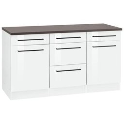 HELD MÖBEL Unterschrank Tulsa 150 cm breit, 2 Türen, 3 Schubkästen, 2 große Auszüge für Stauraum