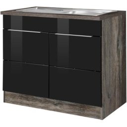 HELD MÖBEL Spülenschrank Brindisi 100 cm breit, inklusive Einbauspüle