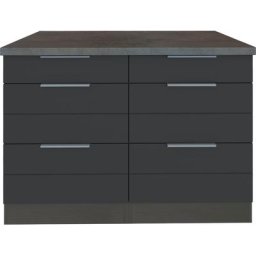 HELD MÖBEL Unterschrank Luhe 120 cm breit, für viel Stauraum, MDF-Fronten mit waagerechter Lisene