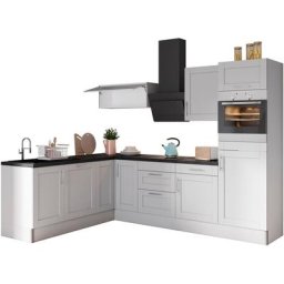 OPTIFIT Küche Ahus, 200 x 270 cm breit, ohne E-Geräte, Soft Close Funktion, MDF Fronten