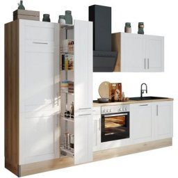 OPTIFIT Küche Ahus, 310 cm breit, MDF Fronten, Soft Close Funktion