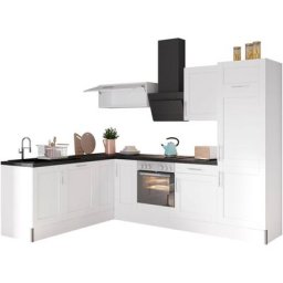 OPTIFIT Küche Ahus, 200 x 270 cm breit, ohne E-Geräte, Soft Close Funktion, MDF Fronten