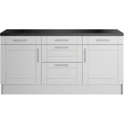 OPTIFIT Küche Ahus, 180 cm breit, ohne E-Geräte, Soft Close Funktion, MDF Fronten