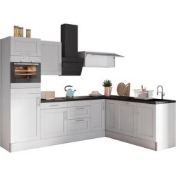OPTIFIT Küche Ahus, 200 x 270 cm breit, ohne E-Geräte, Soft Close Funktion, MDF Fronten