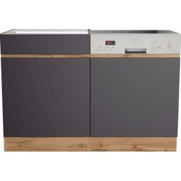 HELD MÖBEL Spülenschrank Riesa Breite 120 cm, MDF-Fronten