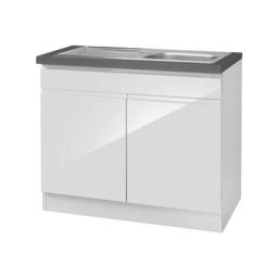 HELD MÖBEL Spülenschrank Virginia 100 cm breit, inklusive Einbauspüle