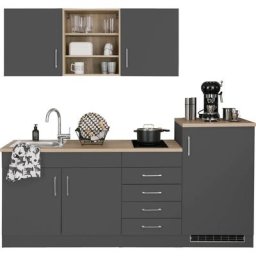 HELD MÖBEL Küche Mali, Breite 210 cm, mit E-Geräten