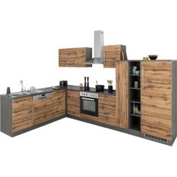 HELD MÖBEL Winkelküche Samos, ohne E-Geräte, Stellbreite 340/220 cm