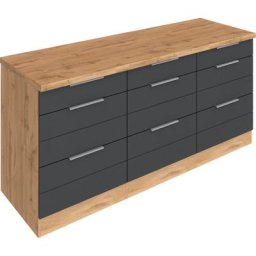 HELD MÖBEL Unterschrank Luhe 180 cm breit, für viel Stauraum, MDF-Fronten mit waagerechter Lisene