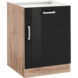 HELD MÖBEL Unterschrank Tinnum 60 cm breit, MDF-Fronten, Metallgriff, 1 Schubkasten, 1 Tür