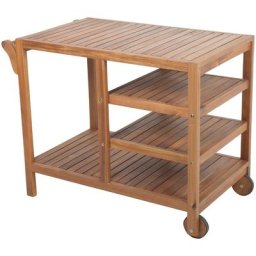 Garden Pleasure Servierwagen Akron, Akazienholz, 80x50 cm, rollbar