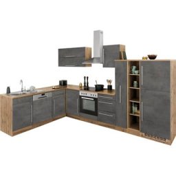 HELD MÖBEL Winkelküche Samos, ohne E-Geräte, Stellbreite 340/220 cm