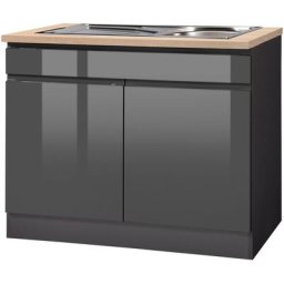HELD MÖBEL Spülenschrank Virginia 100 cm breit, inklusive Einbauspüle