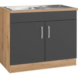 HELD MÖBEL Spülenschrank Colmar 100 cm, mit Metallgriff