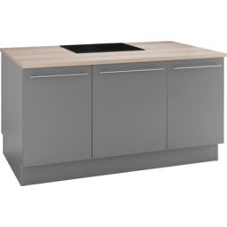 OPTIFIT Kochinsel Bern, Stellbreite 160x95 cm mit höhenverstellbaren Füßen, mit Metallgriffen
