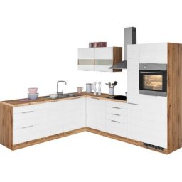 HELD MÖBEL Küche Luhe, Stellbreite 240x270 cm, wahlweise mit oder ohne E-Geräten, MDF-Fronten