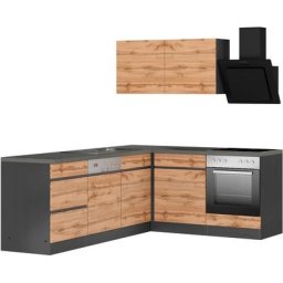 HELD MÖBEL Küche Riesa, Stellbreite 240x180 cm, wahlweise mit oder ohne E-Geräte