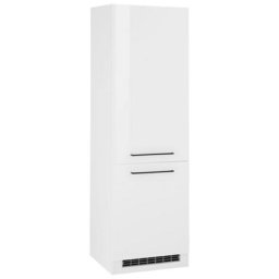 HELD MÖBEL Kühlumbauschrank Tulsa 60 cm breit, 200 cm hoch, 2 Türen, schwarzer Metallgriff, MDF Front