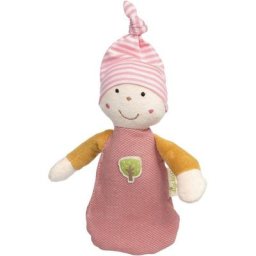 Sigikid Stoffpuppe Green Collection, Wichtel rosa, Made in Europe