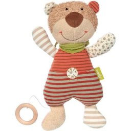 Sigikid Spieluhr Green Collection, Bär, 30 cm, Made in Europe, Enthält Bio-Baumwolle