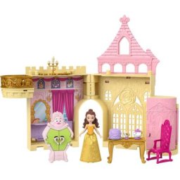 Mattel® Spielwelt Disney Princess, Belles Stapelschloss, inklusive Puppe
