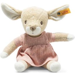 Steiff Kuscheltier Raja Reh, GOTS organic, zertifiziert durch BCS 35014, aus recyceltem Material
