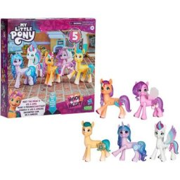 Hasbro Spielfigur My little Pony Meet the Mane 5, (Set), mit Schönheitsflecken zum Anstecken