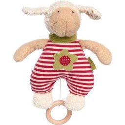Sigikid Spieluhr Green Collection, Schaf, rot, Made in Europe, Enthält Bio-Baumwolle