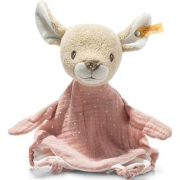 Steiff Schmusetuch Raja Reh, GOTS organic, zertifiziert durch BCS 35014, aus recyceltem Material