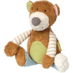Sigikid Kuscheltier Green Collection, Bär, 30 cm, Made in Europe, Enthält Bio-Baumwolle