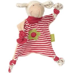 Sigikid Schnuffeltuch Green Collection, Schaf, rot, Made in Europe, Enthält Bio-Baumwolle