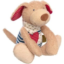 Sigikid Kuscheltier Green Collection, Hund, 24 cm, Made in Europe, Enthält Bio-Baumwolle