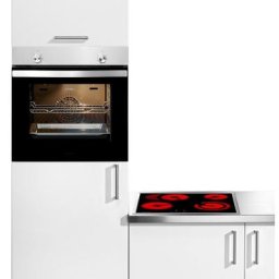Constructa Backofen-Set CX5BS607, mit Teleskopauszug nachrüstbar