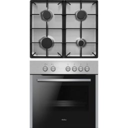 Amica Gasherd-Set EHEG 933 101 E, mit 1-fach-Teleskopauszug, Steam Clean